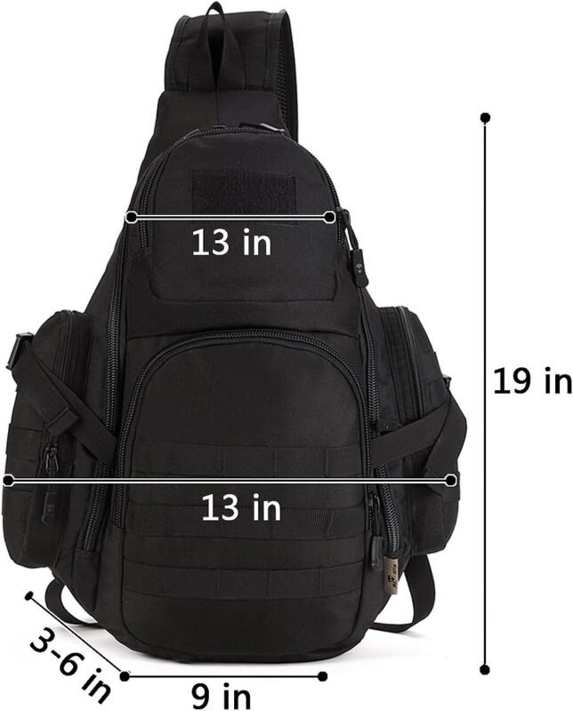 Tactical Backpack Single Shoulder Bag Portable Sling Pack Crossbody Chest Bag