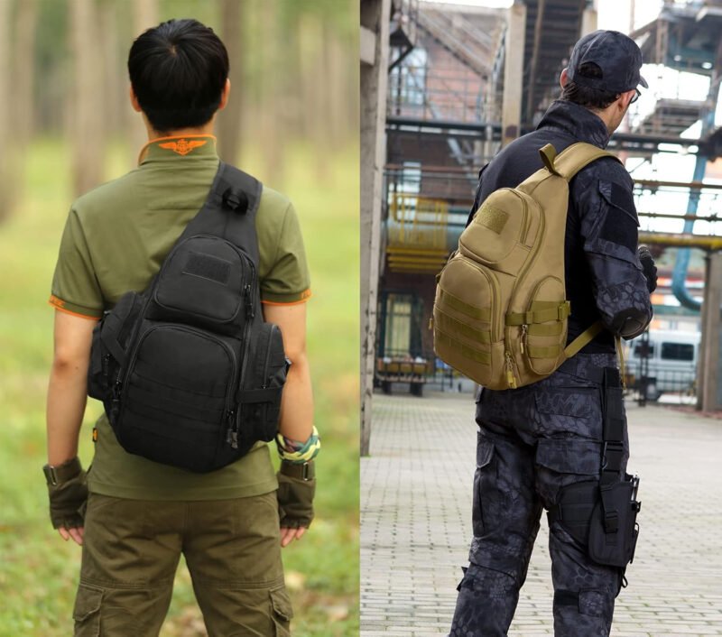Tactical Backpack Single Shoulder Bag Portable Sling Pack Crossbody Chest Bag