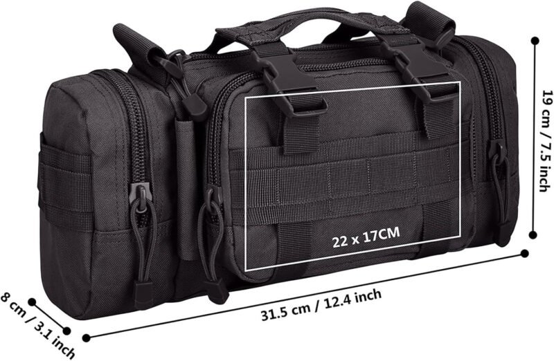 G4Free Fanny Deployment Tactical Waist Pack – Small Sling Pack Hand Carry Handlebar Bag