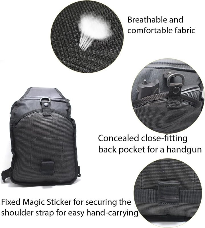 Tactical Sling Bag Backpack for Men Molle Shoulder Bag Pack Daypack Backpack for Hunting, Hiking, Traveling, Camping