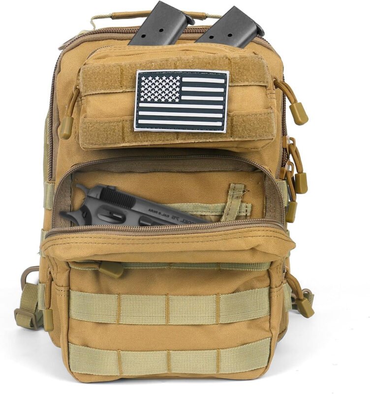 HAOMUK Tactical Sling Bag Backpack Military Rover Shoulder Sling Pack Small EDC Crossbody Chest Bag for Men