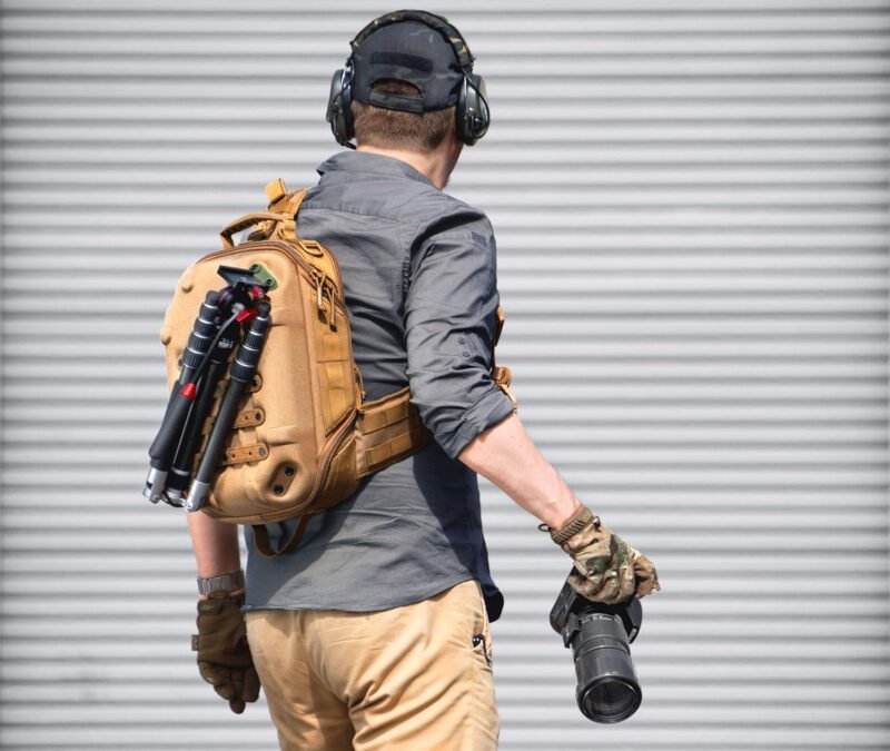 HAZARD 4 Hibachi – Light Shell Sling Pack, Multi-Use Divider Panel Molle Tactical Backpack (15 L) – Coyote