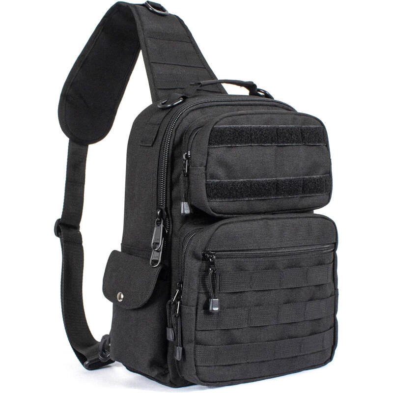 Leaper Military Tactical Backpack Assault Pack Sling Bag Molle Backpack Out Bag Black