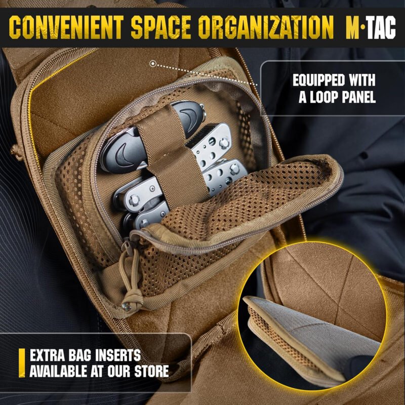 M-Tac Elite Sling Bag – EDC Tactical Crossbody Concealed Carry CCW Chest Pack