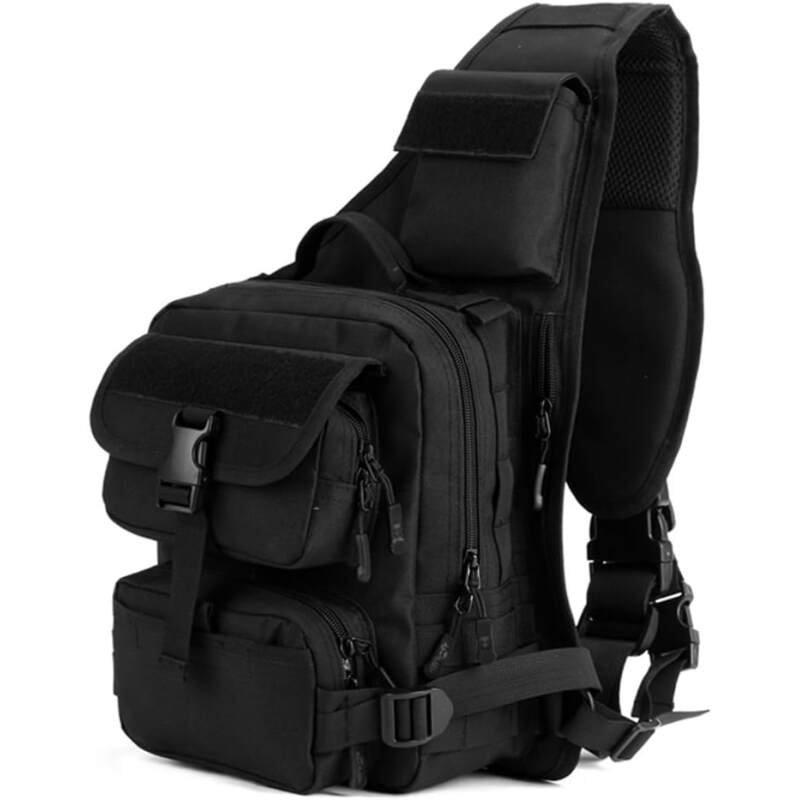 HUNTVP Tactical Military Sling Pack Chest Daypack Molle Backpack Shoulder Bag
