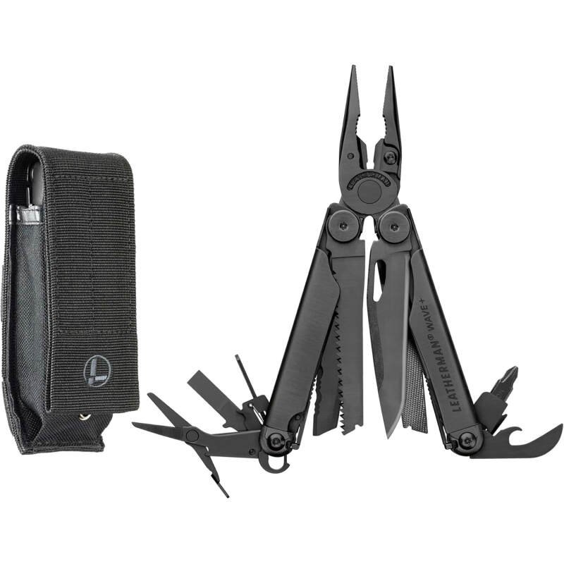 LEATHERMAN, Wave+, 18-in-1 Full-Size, Versatile Multi-tool for DIY, Home, Garden, Outdoors or Everyday Carry (EDC), Black