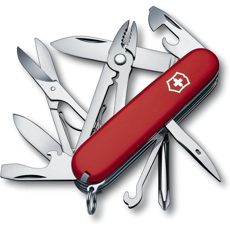 Victorinox Swiss Army Multi-Tool, Tinker Pocket Knife , Red, 91mm