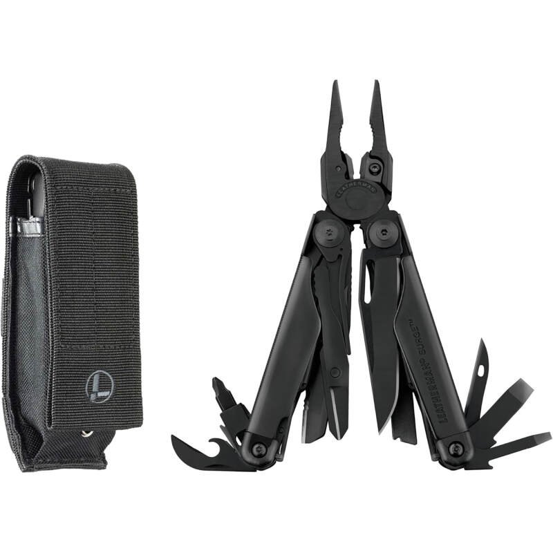 LEATHERMAN, Surge, 21-in-1 Heavy-Duty Multi-tool for Work, Home, Garden, DIY & Auto, Black with MOLLE Sheath