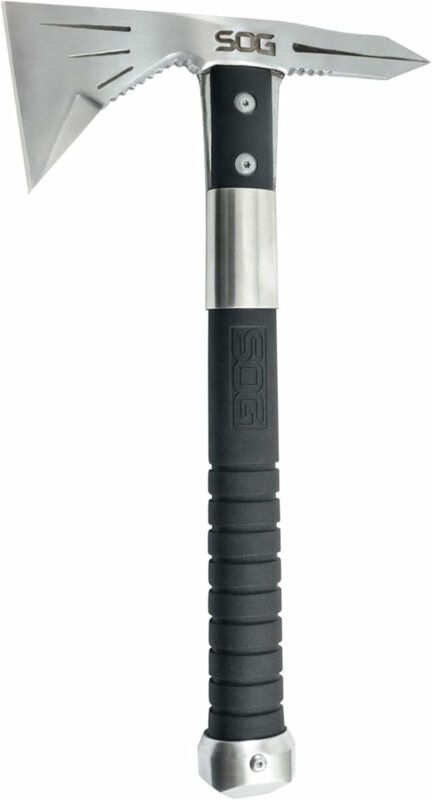 SOG Tomahawk Tactical Hatchet – Voodoo Hawk Mini Tactical Axe, Throwing Hatchet w/ 2.75 Inch Blade for Survival Sports and Camping Axes (F182N-CP)