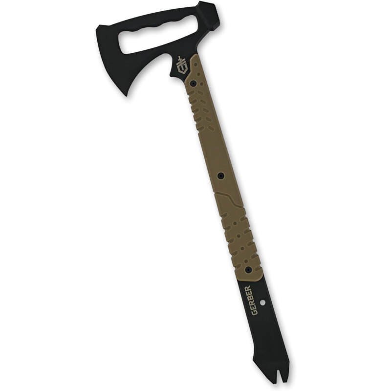 Gerber Gear Downrange Tactical Tomahawk Survival Multitool, Camping Axe with Hammer Head and Steel Pry Bar, Includes Sheath with Integrated Molle Straps