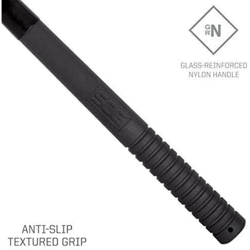 SOG Tactical Tomahawk- Throwing Hatchet, Versatile Survival Tactical Axe and Emergency Breaching Tool with Sheath (F01TN-CP)