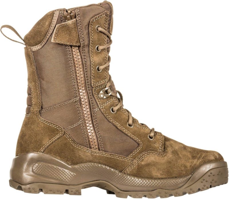 5.11 Tactical Men’s A.T.A.C. 2.0 8-Inch Storm Boots, Ortholite Footbed, Slip-Resistant Outsole, Style 12392