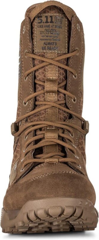 5.11 Tactical Men’s Waterproof Boots, 8″, Brown Tall Hiking Boot, Dark Coyote, Style 12445ABR