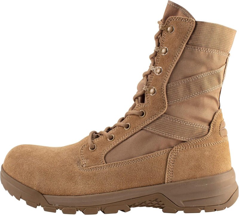 Belleville Men’s BV508ZCT 8″ Hot Weather Lightweight Side-Zip Composite Safety Toe Boot
