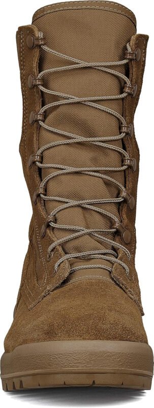 Belleville C390 8 Inch Hot-Weather Combat Boots for Men – Active-Duty Army OCP ACU Coyote Brown Leather with Abrasion-Resistant Nylon and Traction Outsole Berry Compliant