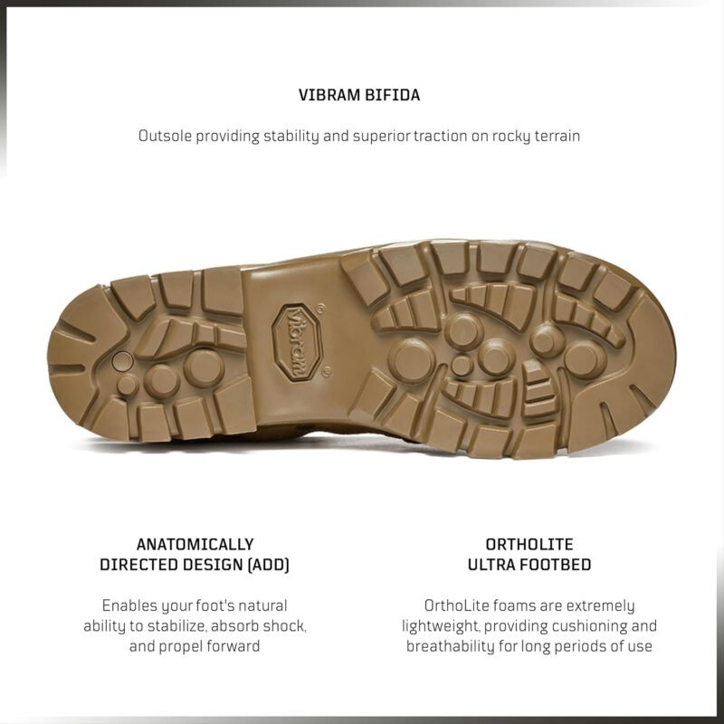 GARMONT TACTICAL T8 Bifida Military Combat Boots for Men and Women, Army, Air Force, AR670-1 Compliant Footwear, Suede Leather, Multi-Terrain Shoes