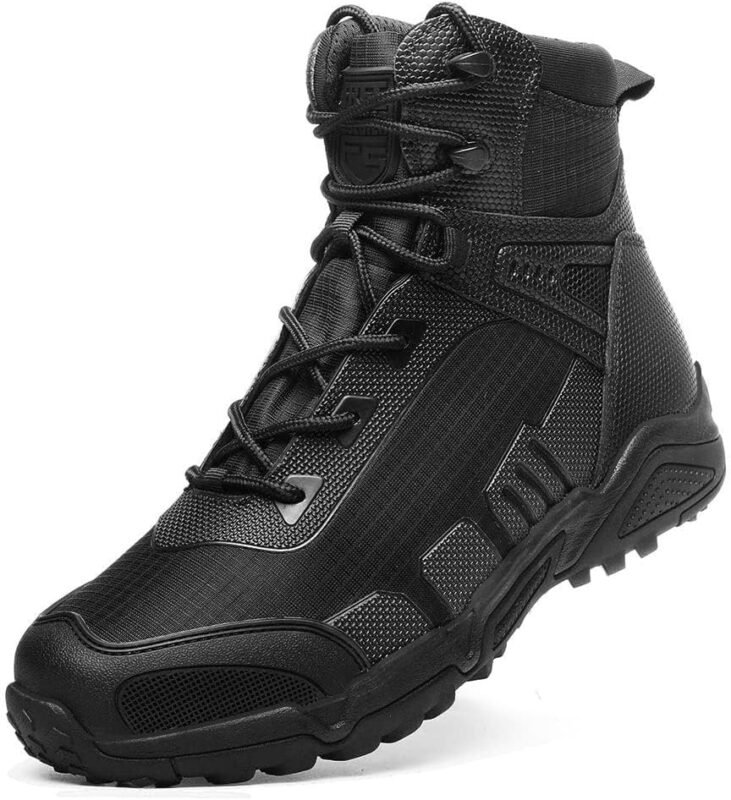 Men’s Military Tactical Boots Lightweight and Durable work Boots Outdoor Combat Jungle Anti-Slip Boots Hiking Boots Backpacking Boots