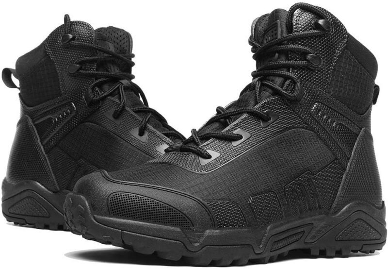 Men’s Military Tactical Boots Lightweight and Durable work Boots Outdoor Combat Jungle Anti-Slip Boots Hiking Boots Backpacking Boots