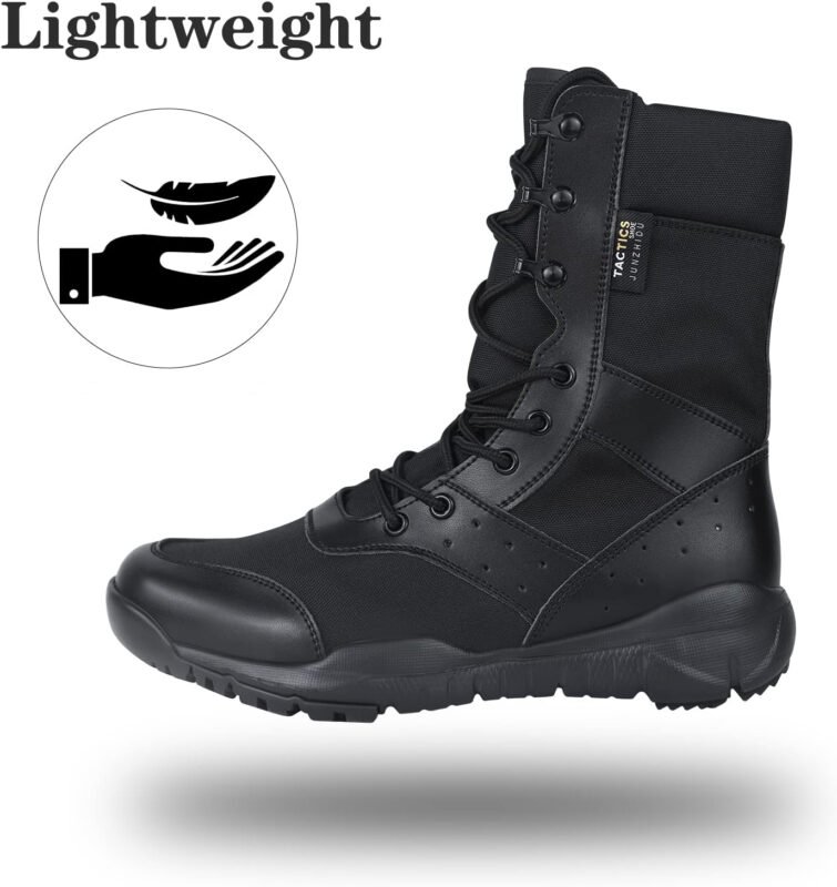 Lightweight Tactical Military Boots for Men Durable Waterproof Army Combat Work Security Boots