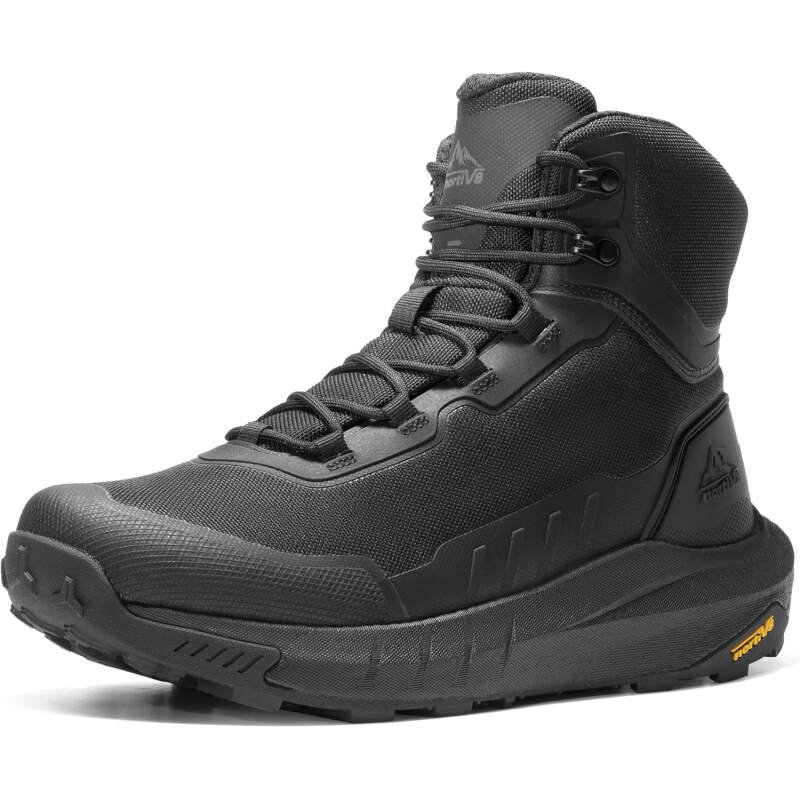 NORTIV 8 Men’s Tactical Hiking Boot Lightweight Cushion Sole Boots for Work All Day Side Zipper Motorcycle Combat Military Boot Arch Support 8 Inches Terrascope