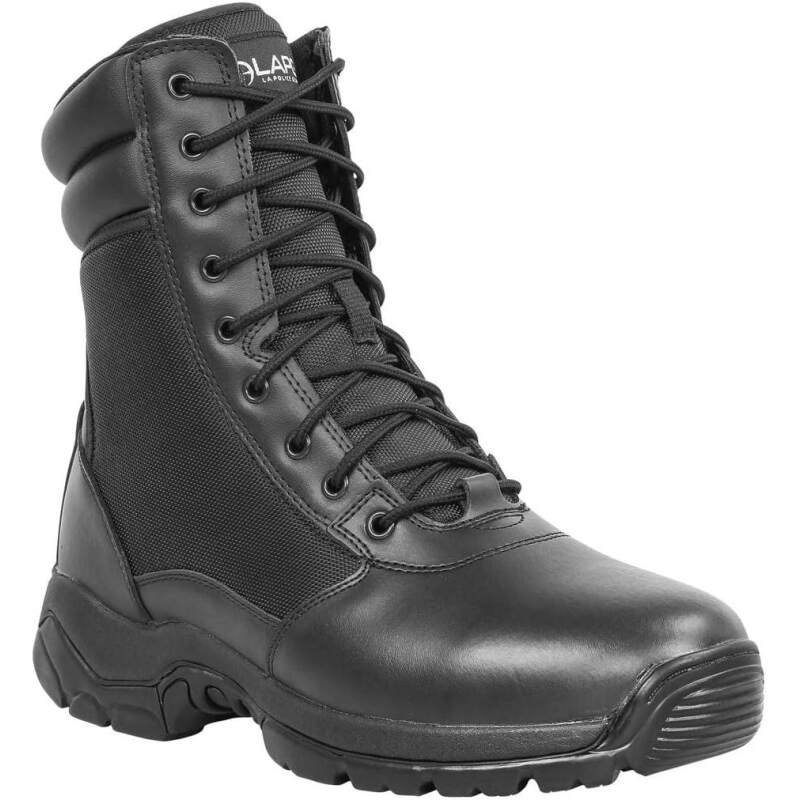 LAPG Men’s Core 8″ Side-Zip Tactical Work Boots, Lightweight and Durable Suede Leather Military Combat Boots for Hiking, Motorcycling, EMS, EMT, Jungle, Army, and Outdoor Activities