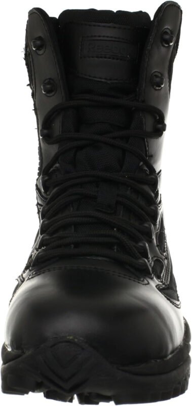 Reebok Work Men’s RB8877 Rapid Response RB Soft Toe 8″ StealthTactical Waterproof Boot with Side Zipper Black Military & Tactical