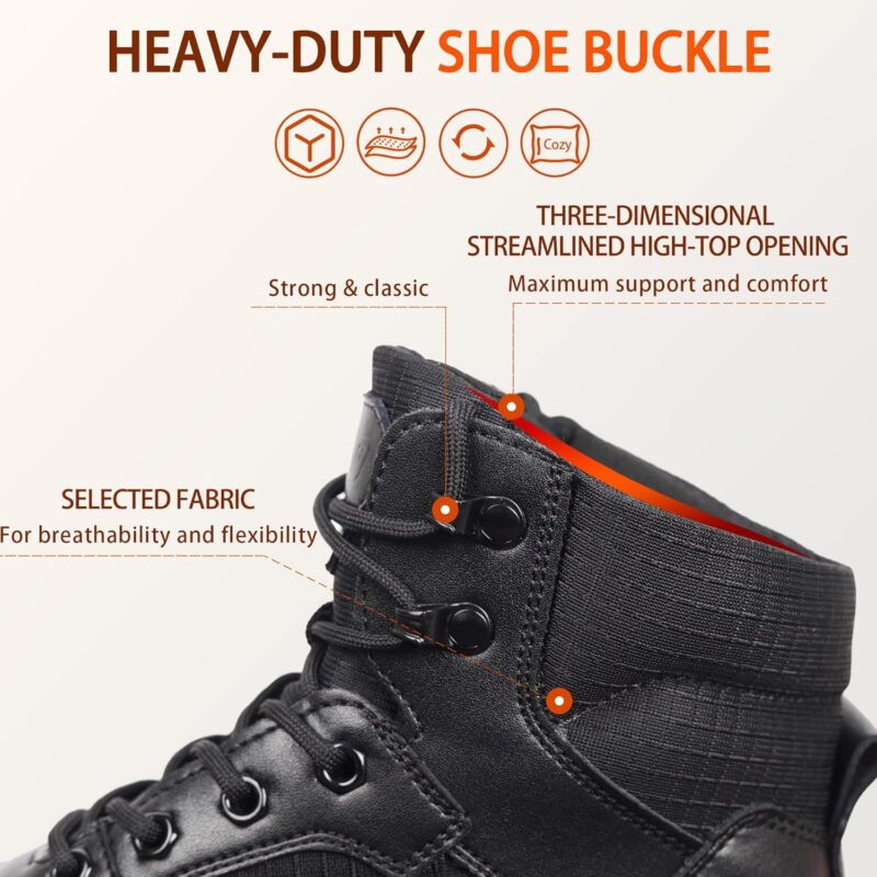 Men’s Military Tactical Boots Lightweight Hiking Jungle Army Combat Work Boots