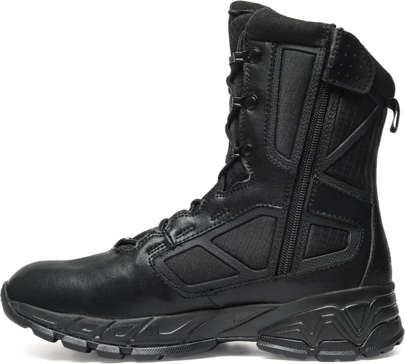 Men’s Military Tactical Work Boots Lightweight Side Zipper Army Combat Hiking Boots