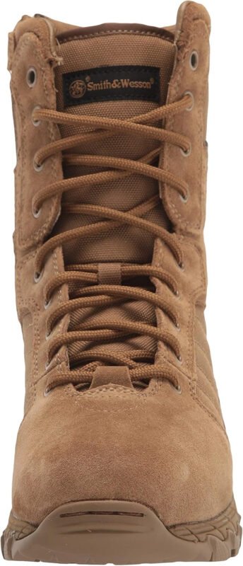 Smith & Wesson Men’s Footwear Breach 2.0 8″ Side Zip Military and Tactical Boot