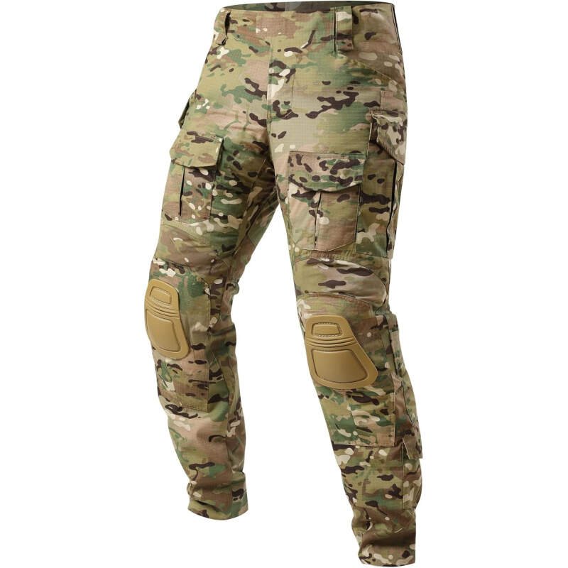 Men’s Combat Pants with Knee Pads Tactical Outdoor Military Camouflage Paintball