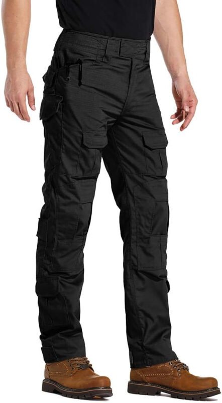 AKARMY Men’s Hiking Pants, Casual Camouflage Multi-Pocket Cargo Pants