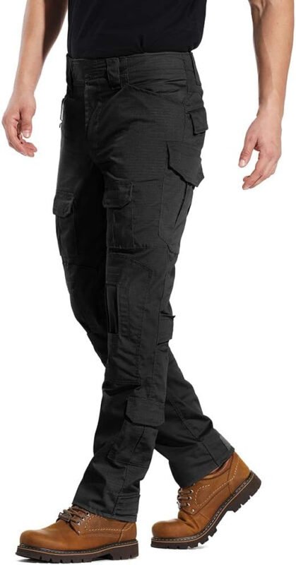 AKARMY Men’s Hiking Pants, Casual Camouflage Multi-Pocket Cargo Pants