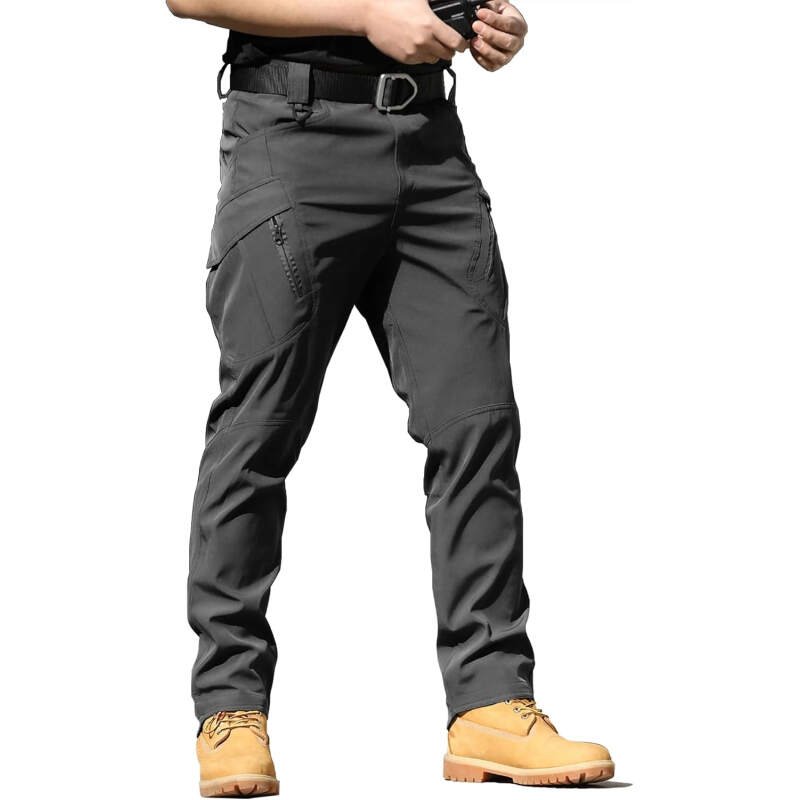 AUTIWITUA Men’s Tactical Cargo Pants Water Resistant Lightweight Hiking Pants Outdoor Work Pants with Multi Pockets(No Belt)