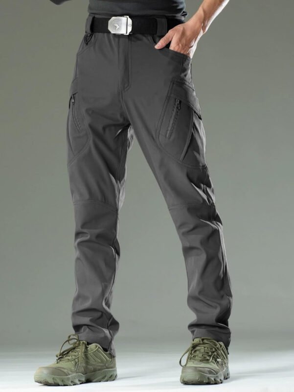 AUTIWITUA Men’s Tactical Cargo Pants Water Resistant Lightweight Hiking Pants Outdoor Work Pants with Multi Pockets(No Belt)
