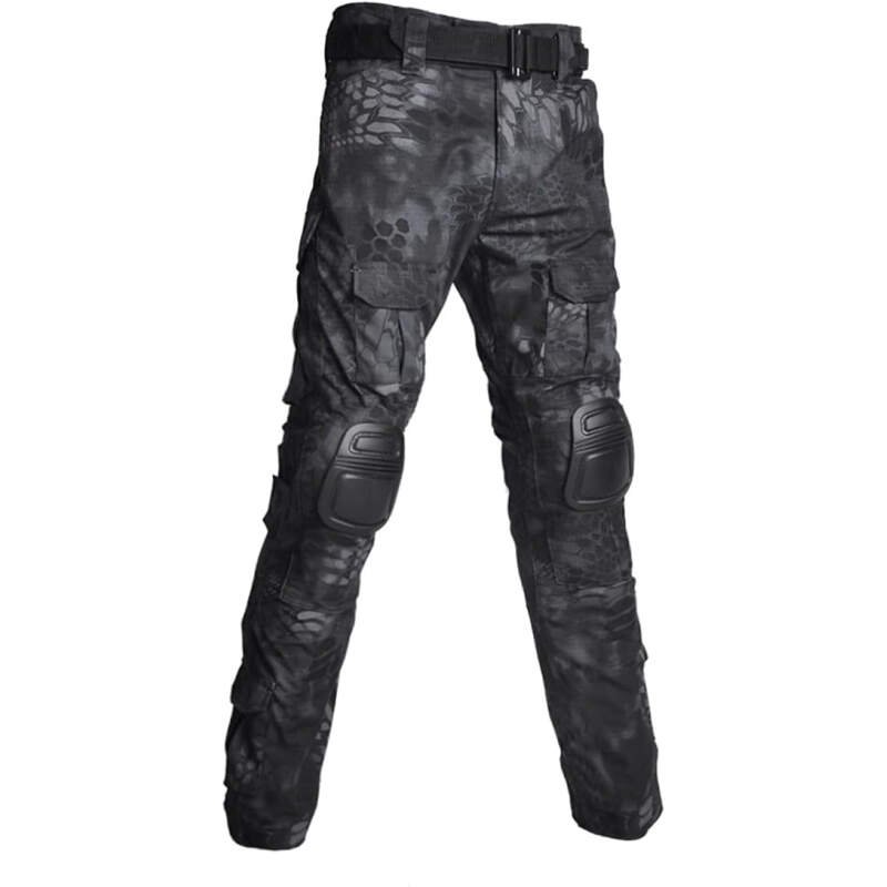 HARGLESMAN Men’s Tactical Military Cargo Pants Amry Uniforms Combat Trousers with Knee Pads