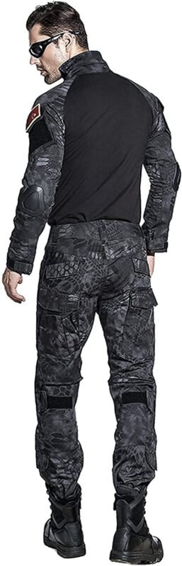 HARGLESMAN Men’s Tactical Military Cargo Pants Amry Uniforms Combat Trousers with Knee Pads