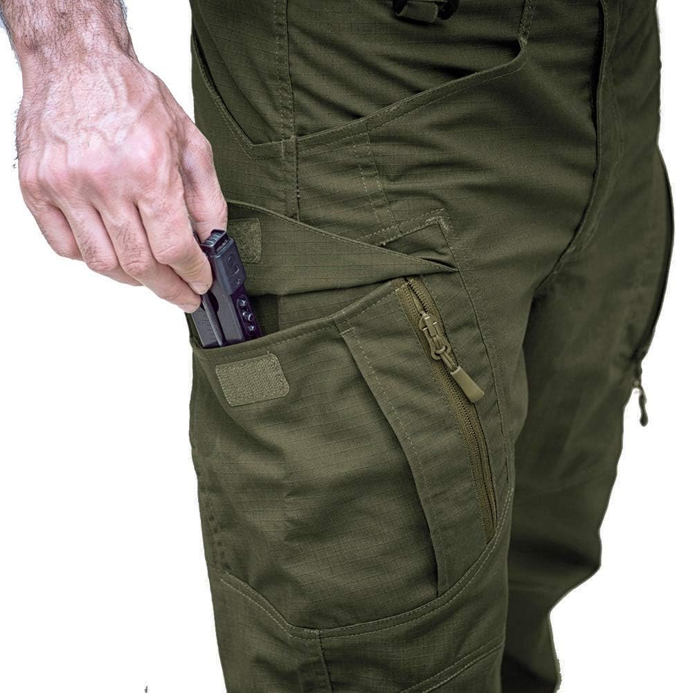 MAGCOMSEN Men’s Tactical Pants with 9 Pockets Rip-Stop Lightweight Work Hiking Pants