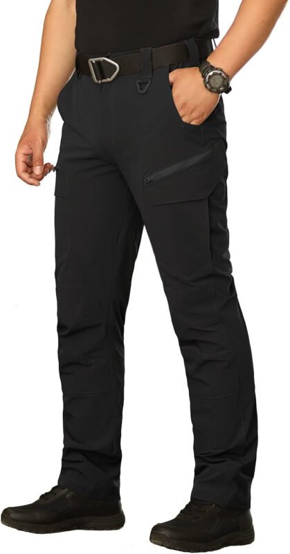 NAVEKULL Men’s Lightweight Tactical Hiking Pants Quick Dry Stretch Multi-Pockets Outdoor Work Cargo Pants