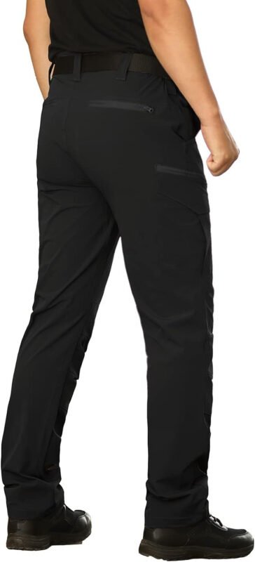 NAVEKULL Men’s Lightweight Tactical Hiking Pants Quick Dry Stretch Multi-Pockets Outdoor Work Cargo Pants