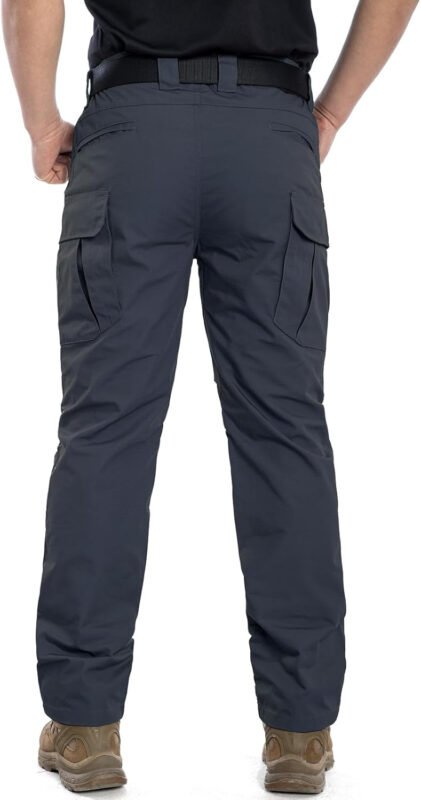 NAVEKULL Men’s Outdoor Tactical Pants Rip Stop Lightweight Waterproof Military Combat Cargo Work Hiking Pants