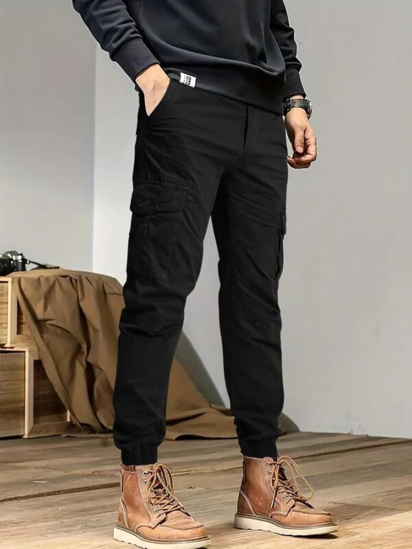OUTSON Men’s Relaxed Fit Cargo Pants 8 Pockets Work Pants Casual Outdoor Pants Ripstop Tactical Pants for Men