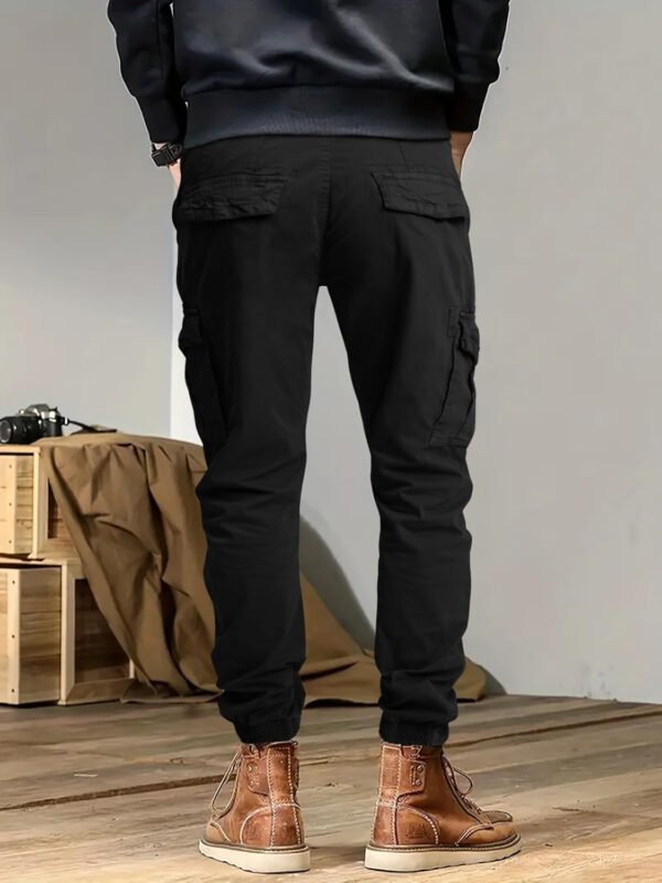 OUTSON Men’s Relaxed Fit Cargo Pants 8 Pockets Work Pants Casual Outdoor Pants Ripstop Tactical Pants for Men