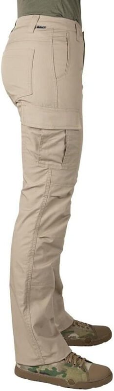 LAPG Women’s Gear Stretch Tactical Pants, 7 Pocket Cargo Pants for Women, Durable Flex Ladies Work Pants for Outdoor & Hiking, Ranger Green, 8 Regular