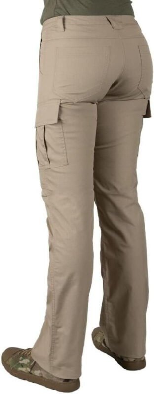 LAPG Women’s Gear Stretch Tactical Pants, 7 Pocket Cargo Pants for Women, Durable Flex Ladies Work Pants for Outdoor & Hiking, Ranger Green, 8 Regular