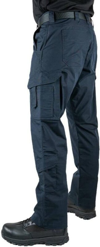 LAPG Men’s Stretch EMS Pants, Tactical EMT Uniform Cargo Pants, Multi-Pockets, Work Utility Pants for Men