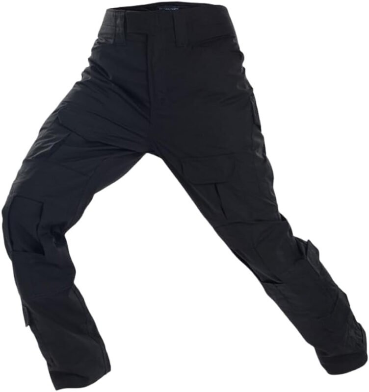 H World Shopping  Paintball Pants Combat Men Pants with Knee Pads Black