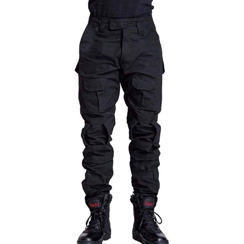 TRGPSG Men’s Hiking Pants, Ripstop Camo Cargo Pants, Multi-Pocket Casual Work Pants