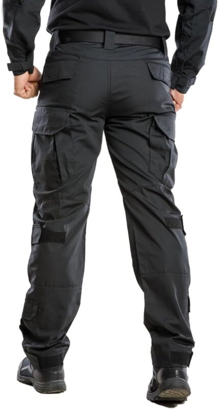 TRGPSG Men’s Hiking Pants, Ripstop Camo Cargo Pants, Multi-Pocket Casual Work Pants