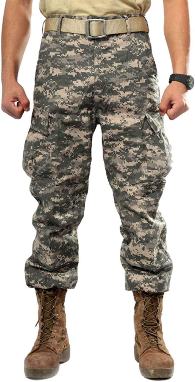 Men’s Military Tactical Casual Camouflage Multi-Pocket BDU Cargo Pants Trousers