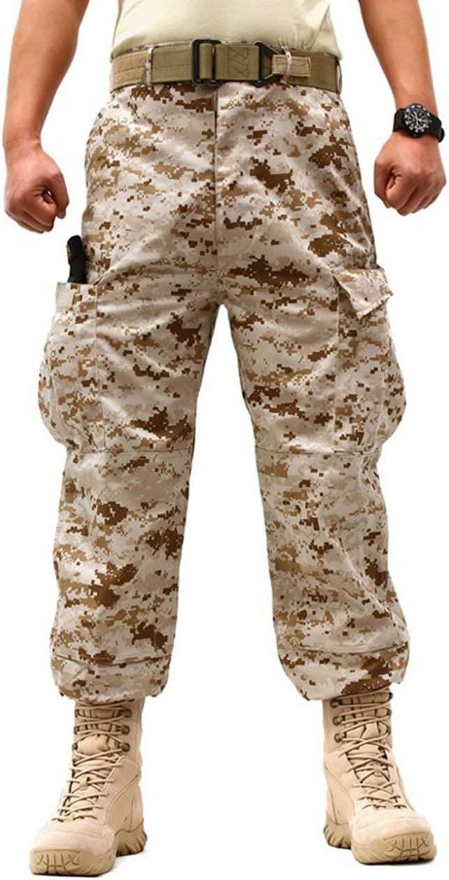 Men’s Military Tactical Casual Camouflage Multi-Pocket BDU Cargo Pants Trousers